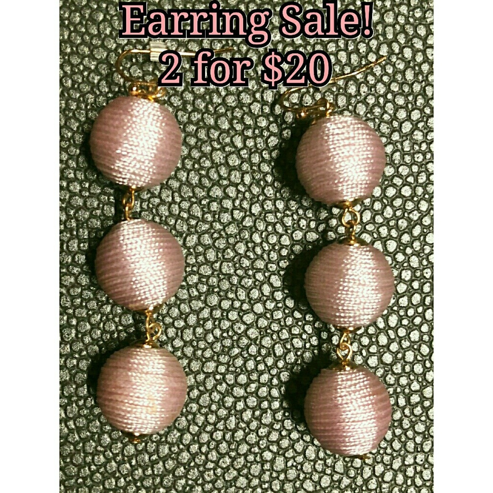 🚨2 for $20🚨 Bon Bon Earrings Baby Pink